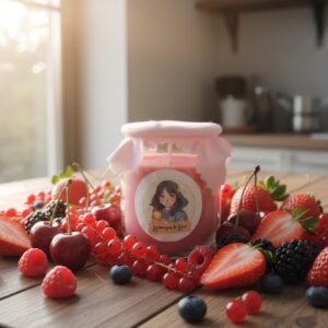 Bougie classique fruits rouges